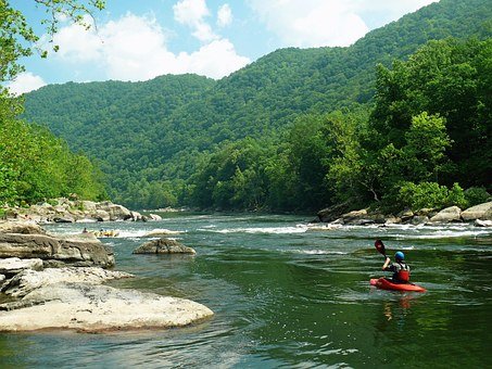 descente de rivière en canoë-kayak